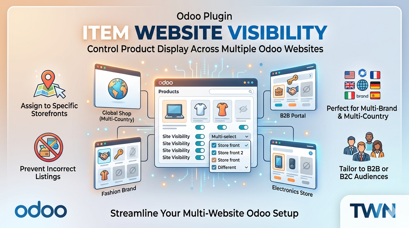 Item Website Visibility Odoo Item website visibility plugin preview
